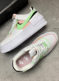 Кроссовки Nike Air Force 1 Low Shadow White Peach Green живое фото 2