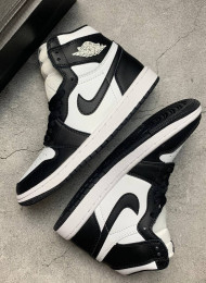 Кроссовки Nike Air Jordan 1 High Twist Black White живое фото 1