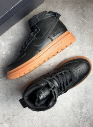 Кроссовки Nike Air Force 1 High Boot Gore-Tex Black Toffy живое фото 2
